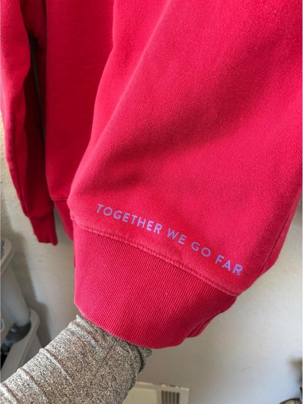 Peloton pink hoodie size XS. GUC for normal wear - Picture 4 of 4